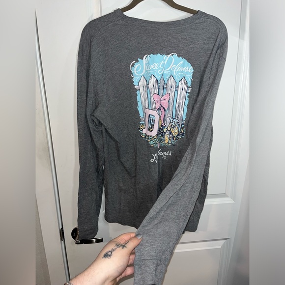 Lauren James Sweet Tee Collection “Sweet Defense” Long Sleeve Tshirt Size Large - Picture 2 of 10